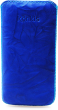 Konkis - Kusi Washed - Etui Case - Echtleder - iPhone 5 / 5S - blau