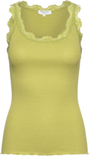 Rwbabette Sl U-Neck Lace Top Tops T-shirts & Tops Sleeveless Green Rosemunde