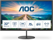 AOC V4 Q32V4 tietokoneen litteä näyttö 80 cm (31.5") 2560 x 1440 pikseliä 2K Ultra HD LED Musta