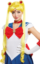 Funidelia | Sailor Moon-peruukki VIRALLINEN naisille ▶ Anime, Cosplay, Usagi Tsukino, Piirretty - Keltainen, asusteet asuihin