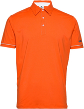 Barley Poloshirt Polos Short-sleeved Oransje Lexton Links*Betinget Tilbud