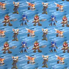 Sonic Blå Tyg