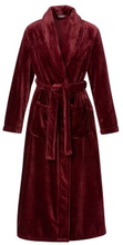 Trofe Solid Silkfleece Robe Vinrød polyester Medium Dame