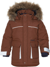 Kure Kids Parka 5 Outerwear Snow/ski Clothing Snow/ski Jacket Brun Didriksons*Betinget Tilbud