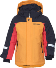 Neptun Kids Jkt Outerwear Snow/ski Clothing Snow/ski Jacket Gul Didriksons*Betinget Tilbud