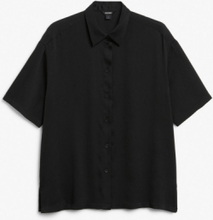 Textured short sleeve shirt - Black