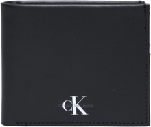 Monogram Soft Bifold W/Coin Accessories Wallets Classic Wallets Black Calvin Klein
