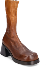 Elke Brown Degrade Boots Shoes Boots Ankle Boots Ankle Boots With Heel Brown MIISTA