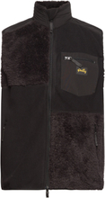 Patchwork Fleece Vest Designers Sweatshirts & Hoodies Fleeces & Midlayers Black Stan Ray