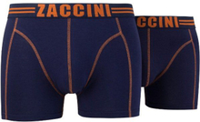 Zaccini 2- Pack Boxershorts Navy Orange