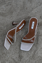 NA-KD Shoes Glittrande mules med remmar - Beige