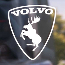 Emblem Sköld Volvo Stegrande Älg Transparent/VIT