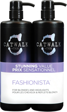 Tigi Catwalk Fashionista Violet Tweens Tuplapakkaus shampoo & hoitoaine (750 ml)