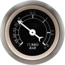 Mätare 52mm Classic Svart Turbo 2.0 Bar