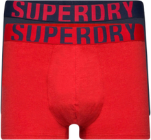Trunk Dual Logo Double Pack Boxershorts Red Superdry