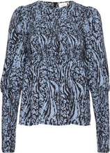 Morianagz Blouse Bluse Langermet Multi/mønstret Gestuz*Betinget Tilbud