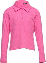 Nlfnunne Ls Short Polo Top T-shirts Polo Shirts Long-sleeved Polo Shirts Rosa LMTD*Betinget Tilbud