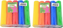 15x Gekleurde fantasie klei rollen 100 gram creatief speelgoed voor kinderen