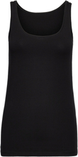 Basic Cotton Tank Top Tops T-shirts & Tops Sleeveless Black Femilet
