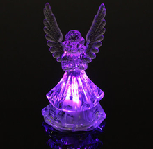 Icy Crystal Angel LED Light Changing Color Lamp Home Decor