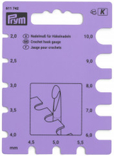 Prym Stickmtare Lila 2-10mm / 0-15US