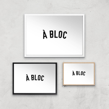 PBK A Bloc Giclee Art Print - A4 - White Frame