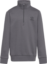 Adicolor Half-Zip Sweatshirt Sweat-shirt Genser Grå Adidas Originals*Betinget Tilbud