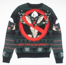 Gremlins Don't Feed After Midnight Knitted Christmas Jumper - S