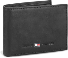 Stor herrplånbok Tommy Hilfiger Johnson Mini Cc Flap And Coin Pocket AM0AM00662/82568 Svart