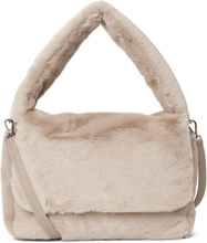 Day Fluffy Fur Handy Big Bags Small Shoulder Bags-crossbody Bags Cream DAY ET