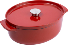 KitchenAid Støpejernsgryte oval 30 cm/5,6 liter, empire red