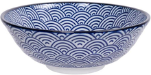 Tokyo Design Studio - Nippon Blue soba skål 21 cm wave