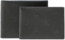 Stor herrplånbok Calvin Klein Jeans Monogram Soft Bifold+Card Aop K50K510438 Svart