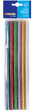 Smältlim - Maxi - 11 mm - Glitter Färger - 6 st