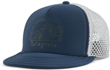 Patagonia Duckbill Shorty Trucker Hat Lost And Found Tidepool Blue
