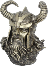 Odin Byste - Bronsefarget Figur 21 cm