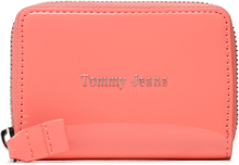 Liten damplånbok Tommy Jeans Tjw Must Small Za Patent AW0AW14974 Korallfärgad