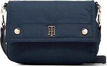 Handväska Tommy Hilfiger My Tommy Shoulder Bag AW0AW12015 Mörkblå