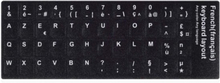 AZERTY keyboard stickervel