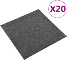 vidaXL Teppefliser gulv 20 stk 5 m² 50x50 cm antrasitt