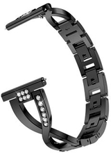 20mm X Shape Rhinestone Decor Zinc Alloy Watch Band for Samsung Galaxy Watch Active SM-R500