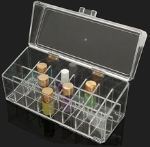 Clear Acrylic 24 Lipstick Holder Makeup Organizer Display Stand Cosmetic Case