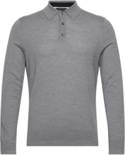 Kamber Tops Knitwear Long Sleeve Knitted Polos Grey Ted Baker London