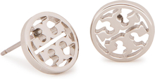 Örhängen Tory Burch Logo Circle Stud Earring 11165518 Silver