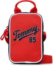 Axelremsväska Tommy Jeans Tommy Logo 85 Crossover AU0AU01549 Röd