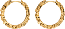 Ix Crunchy Edge Earrings Accessories Jewellery Earrings Hoops Gull IX Studios*Betinget Tilbud
