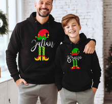 Aanpasbare Elfenfamilie Kerst hoodie