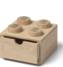 Lego Wooden Desk Drawer 4 Home Kids Decor Storage Storage Boxes Beige LEGO STORAGE
