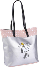 Håndtasker Snoopy Sølvfarvet (38 x 32 x 13 cm)