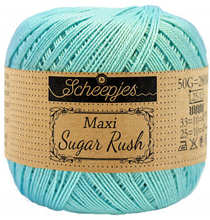 Scheepjes Maxi Sugar Rush Garn Unicolor 397 Cyan